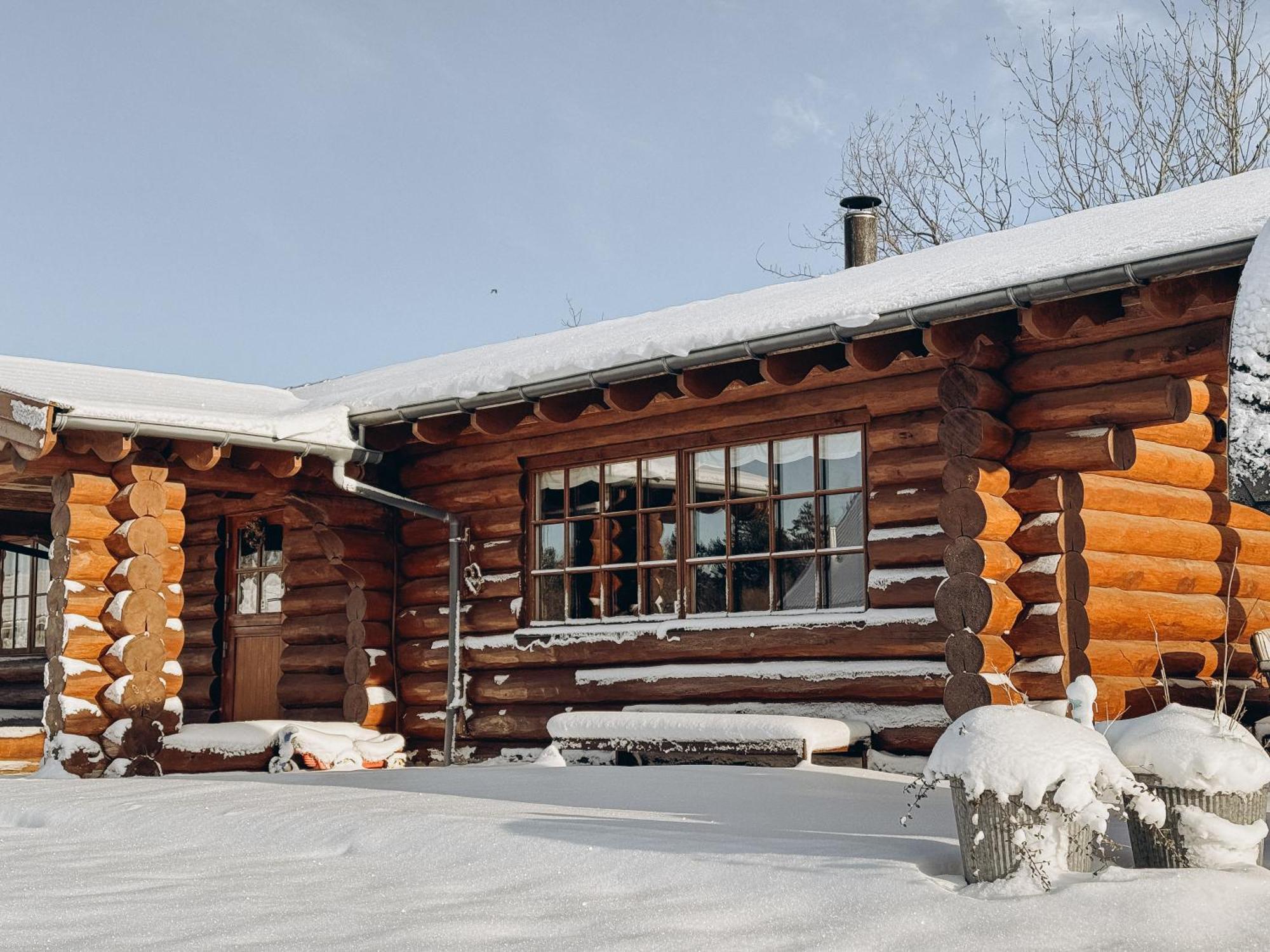 Fjordhygge - Authentic Wood Log Cabin Summerhouse Near Water, Fjord And Forest Jægerspris المظهر الخارجي الصورة