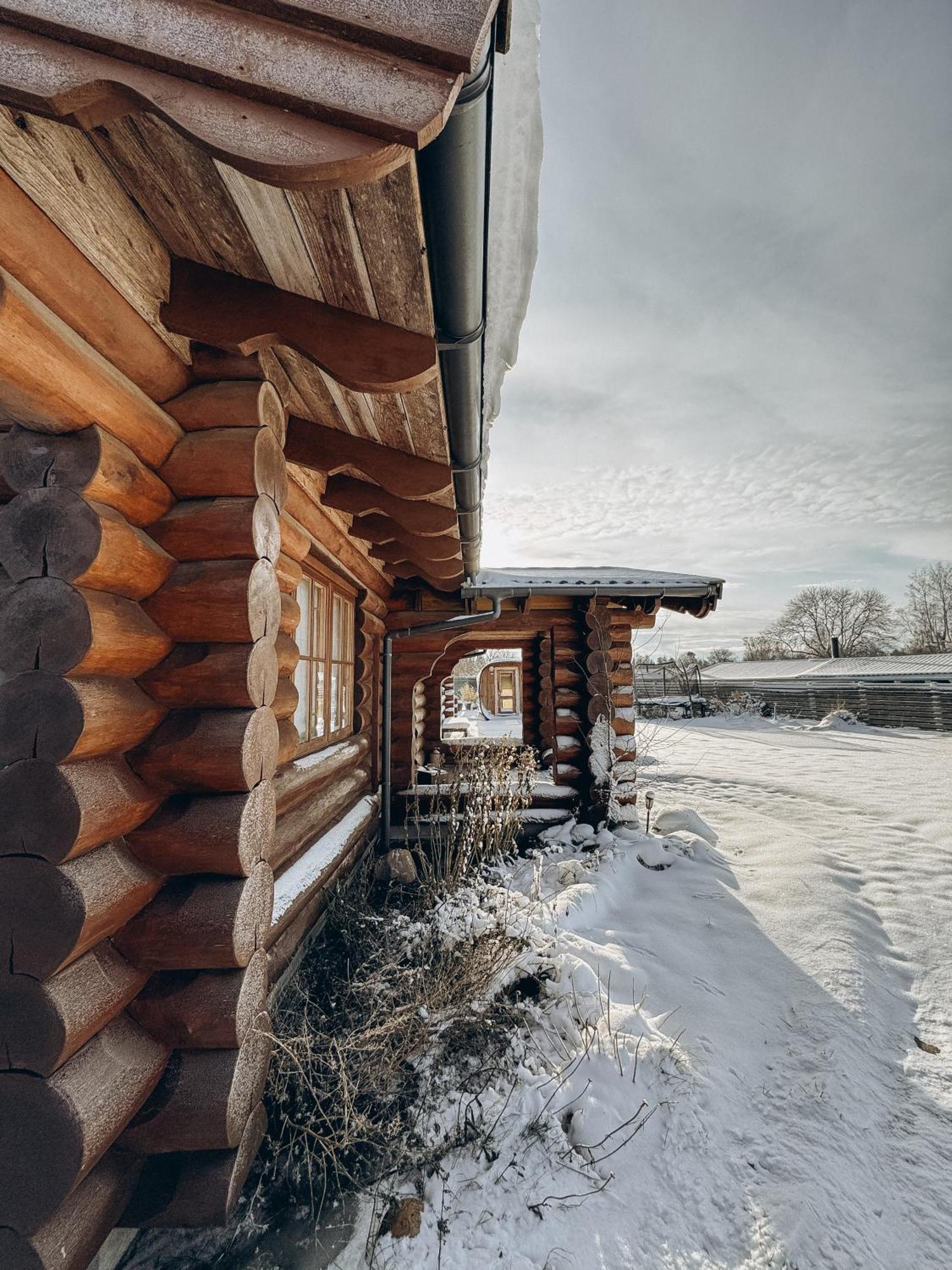 Fjordhygge - Authentic Wood Log Cabin Summerhouse Near Water, Fjord And Forest Jægerspris المظهر الخارجي الصورة